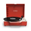 Victrola VSC-725SB Re-Spin Sustainable Three-Speed Suitcase Turntable with Bluetooth Poinsetta Red